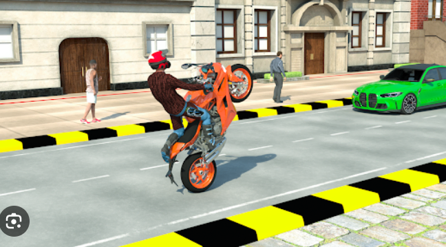 3D Street Wheelie Life action shot
